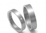 detail Titanové snubní prsteny STT0700 Titanové snubní prsteny STT0700