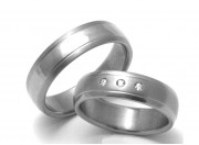 detail Titanové snubní prsteny STT1600 Titanové snubní prsteny STT1600