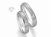 detail Snubní prstýnky DSE2215P s diamanty Snubní prstýnky DSE2215P s diamanty